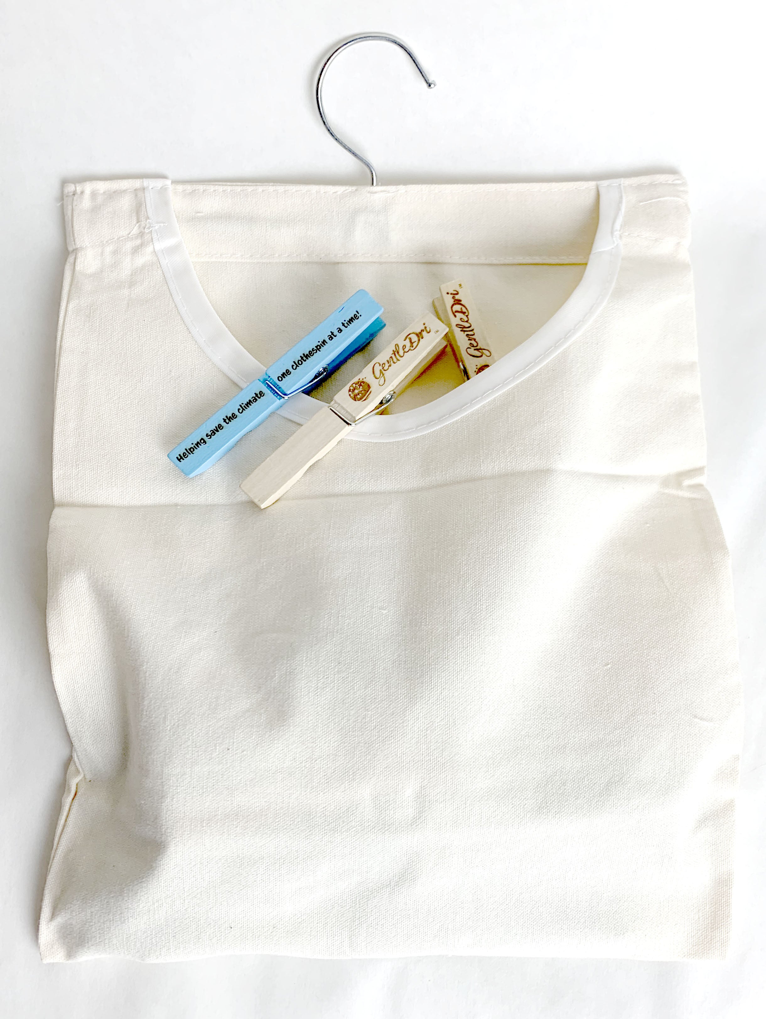 GentleDri™ Hanging Clothespin Bag — Heavyweight Cotton