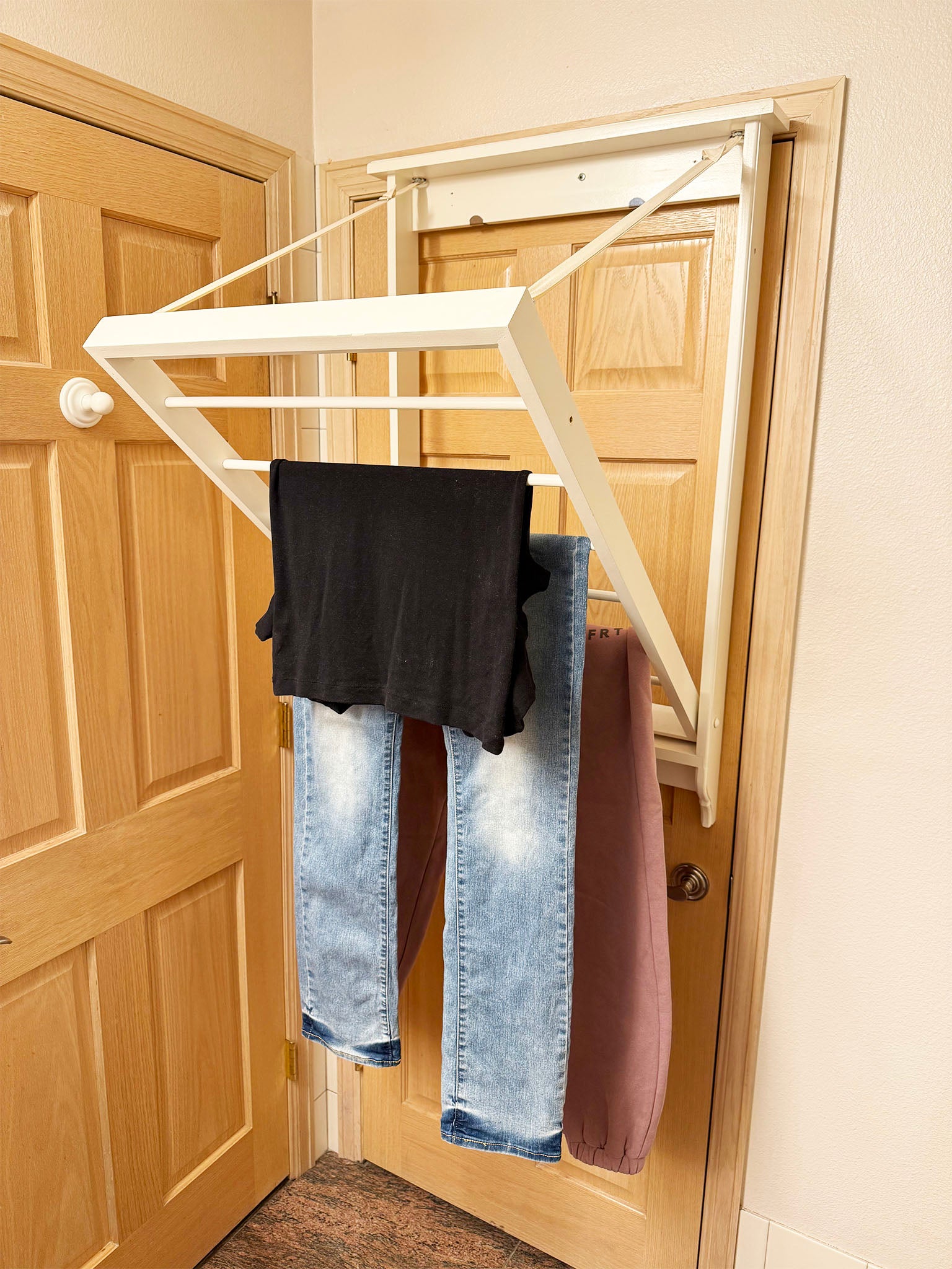 GentlyDry! Wall Mount Clothes Drying Rack, Large